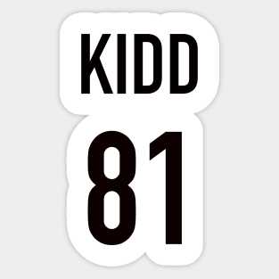 Kidd Jersey Sticker